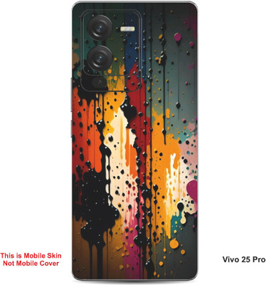 VYBE The Smart Choice Vivo 25 Pro Pattern Embossed Mobile Skin(Tiger Eye 1)