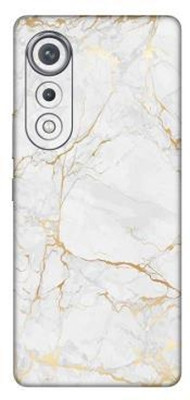 Vcare GadGets Pova Curve (5G) Mobile Skin(Gold & Light Blue White)