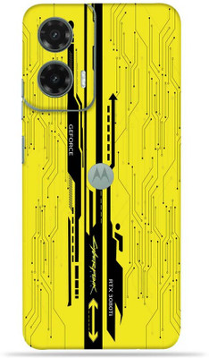 OggyBaba OggyBaba Moto G35 5g Mobile Skin(Yellow-CyberPunk)