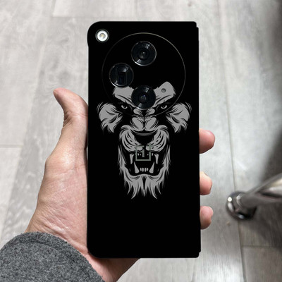 BugguSkin OnePlus Open Mobile Skin(Ulltra Super Annoyed Black Lion Skin With High Matte Finish., Mobile Skin (Back+Side+Camera))