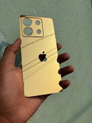 TWUAOP REDMI NOTE 13 PRO 5G MOBILE SKIN MIRROR BACK PANNEL ACRYLIC SHEEL Mobile Skin(Gold)