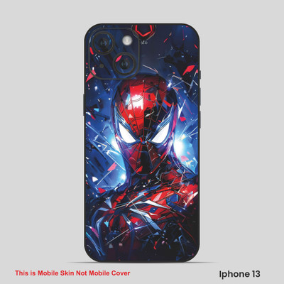VYBE The Smart Choice iPhone 13 Super Hero Mobile Skin(Rose Madder, Dusky Blue 4)