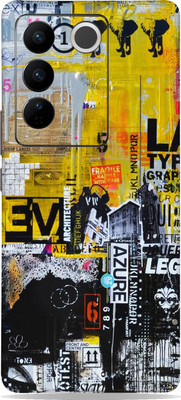 WeCre8 Skin's Vivo V27 Pro 5G Mobile Skin(Pro Abstract-Azure Multicolor Mobile Skin)