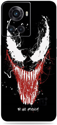 SkinoMania Oneplus 10R-5G Mobile Skin(Black Venom)