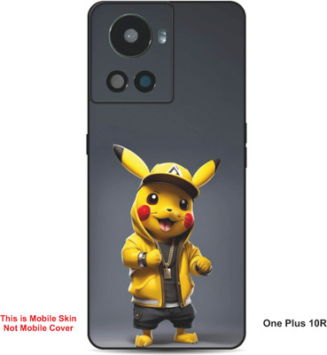 VYBE The Smart Choice One Plus 10R Pokemon Embossed Mobile Skin(Banana Yellow 24)