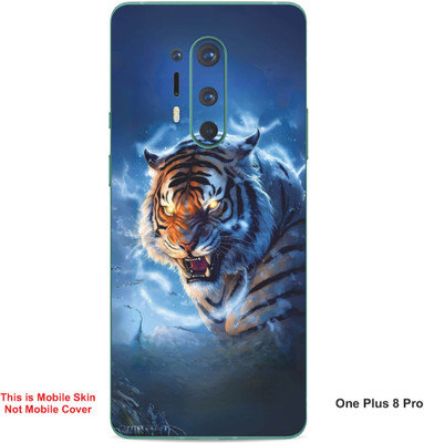 VYBE The Smart Choice One Plus 8 Pro Tiger Embossed Mobile Skin(Moonstone Blue 24)