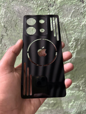 TWUAOP REDMI NOTE 13 5G ACRYLIC MIRROR BACK PANNEL MERO APPLE Mobile Skin(Black)