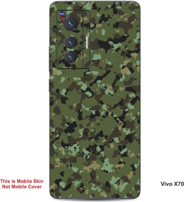 VYBE The Smart Choice Vivo X70 Camouflage Embossed Mobile Skin(Hemlock 12)