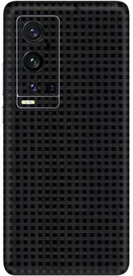 Vcare GadGets Vivo X60 Pro Plus Mobile Skin(Black Mosaic)
