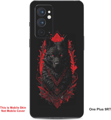 VYBE The Smart Choice One Plus 9RT Wolf Embossed Mobile Skin(Flush Mahogay 28)