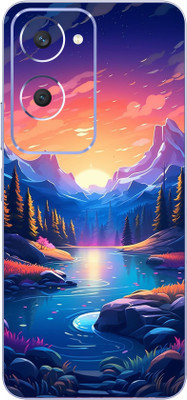 mehra Vivo Y28s 5G Evening Sunset 3D Premium Full Back & Side Coverage Theme Mobile Skin(Multicolor)