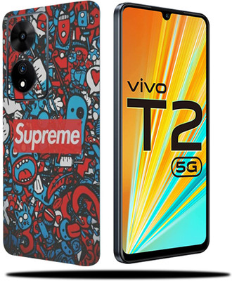 Mclaxa Vivo T2 5G, Supreme Doodle Mobile Skin(Supreme Doodle Skin With Back,Front & Sides Skin)