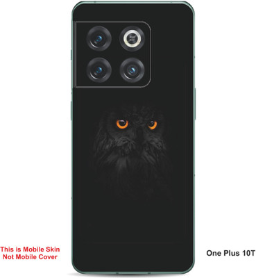 VYBE The Smart Choice One Plus 10T Owl Embossed Mobile Skin(Charcoal Black 31)