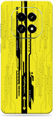 SkinoMania realme C63 5G Ultra Premium Vinyl Mobile Skin (Multicolor) Mobile Skin(Yellow-CyberPunk)