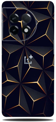 BugguSkin OnePlus 11R 5G Mobile Skin(Ultra Super Black Abstract Shape Skin With High Matte Finish.)