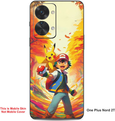 VYBE The Smart Choice One Plus Nord 2T Pokemon Embossed Mobile Skin(Oasis 30)