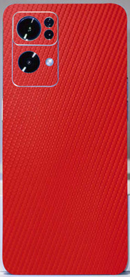 TJ CREATION OPPO Reno7 Pro 5G, oppo reno 7 pro Mobile Skin(Ultra Super Red Carbon Fiber Skin With High Mattte Finish.)