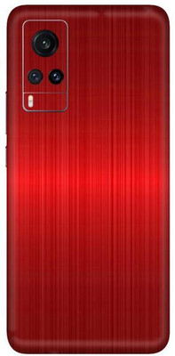 Vcare GadGets Vivo X60 Mobile Skin(Red Titanium)