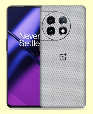 WeCre8 Skin's Oneplus 11R 5G Mobile Skin(Silver Carbon Fiber Mobile Skin)