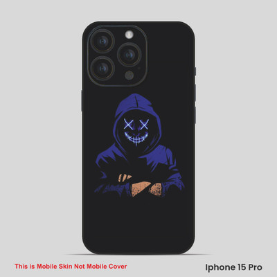 VYBE The Smart Choice iPhone 15 Pro Horror Mobile Skin(Dark Slate Blue 9)