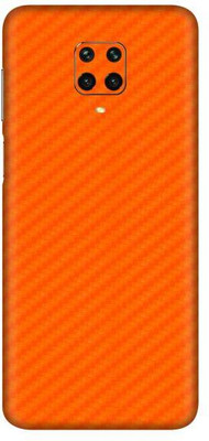 Vcare GadGets Redmi Note 9 Pro Max Mobile Skin(Fiber Carbon Orange)