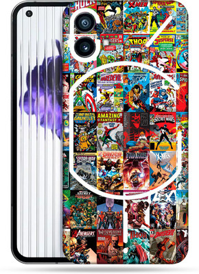 WeCre8 Skin's Nothing Phone 1 Mobile Skin(Marvel Comics Multicolor Mobile Skin With Cleaning Wipe)