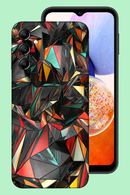 WeCre8 Skin's Samsung Galaxy A14 5G Mobile Skin(Polygon Red Multicolor Mobile Skin)