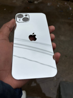 TWUAOP I PHONE 13 MINI ACRYLIC MIRROR BACK PANNEL APPLE Mobile Skin(Silver)