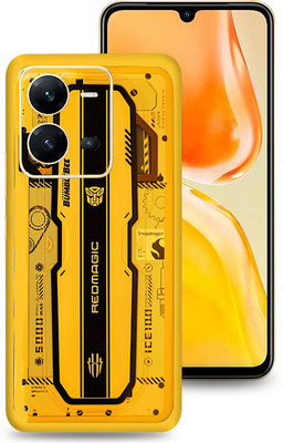 SkinoMania Vivo V25-5G Mobile Skin(Multicolor Yellow Red Magic)