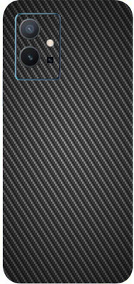 BUGGU Vivo Y75 5G Mobile Skin(Ultra Super Black Carbon Fiber Skin With High Matte Finish.)