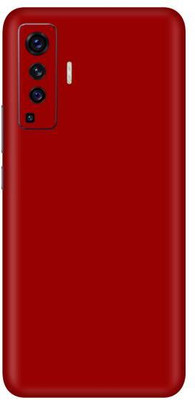 Vcare GadGets Vivo X50 Mobile Skin(Red Matte)