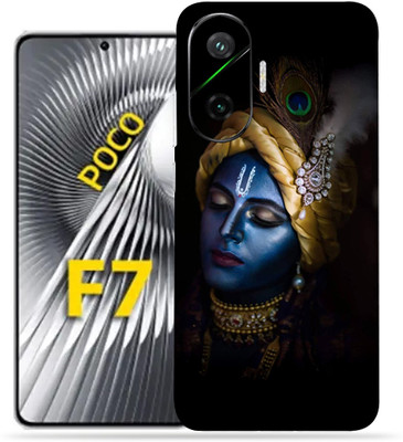 SkinoMania Xiaomi Poco F7 5g Premium Vinyl Mobile Skin (Multicolor) Mobile Skin(Blue-Krishna)