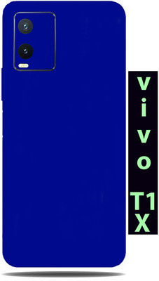TJ CREATION vivo T1X Mobile Skin(Ultra Super Blue Matte Skin With High Matte Finish.)