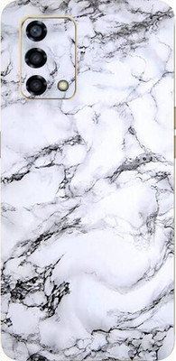 BUGGU Oppo F19s Mobile Skin(Ultra Super White Marble Skin With High Matte Finish.)