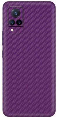 Vcare GadGets Fiber Carbon Purple vivo V21 5G Mobile Skin(Fiber Carbon Purple)