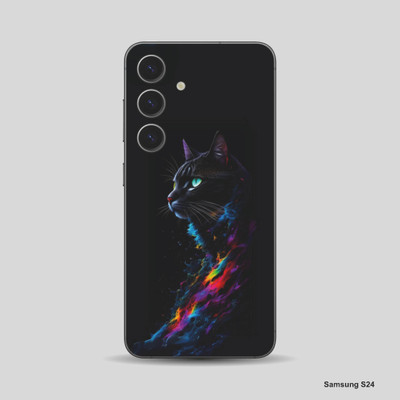 VYBE The Smart Choice Samsung S24 Cat Mobile Skin Mobile Skin(Purply Blue 21)