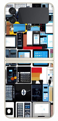 SKINFACTORY SAMSUNG GALAXY Z FLIP 3 5G Premium Mobile Skin(Multicolor)