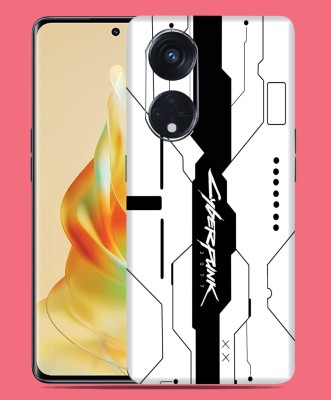 SkinoMania Oppo Reno 8T 5G Mobile Skin(B&W Simple-White-Cyber)