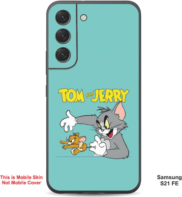 VYBE The Smart Choice Samsung S21 FE Tom & Jerry Embossed Mobile Skin(Lights Blue 5)