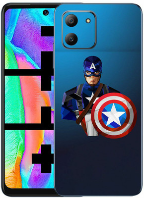 FCS Infinix Hot 11 Printed Back Skin Mobile Skin(Captain America Cartun Skin)