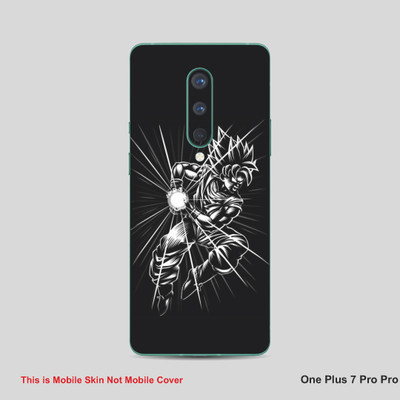 VYBE The Smart Choice One Plus 7 Pro Goku Mobile Skin Mobile Skin(Black & White B10)
