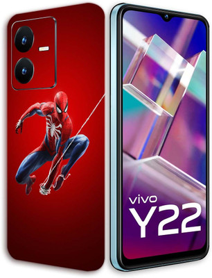 TJ CREATION Vivo Y22 Mobile Skin(Ultra Super Spider Man Skin With High Matte Finish.)