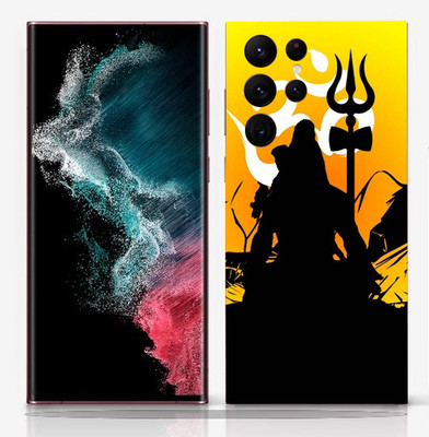 SkinoMania Samsung Galaxy S22 Ultra Mobile Skin(-Om-Shiva Multicolor Mobile skin)