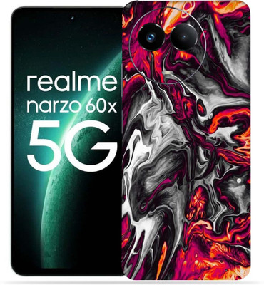 OggyBaba Realme Narzo 60X 5g Mobile Skin(Colorful Lava)