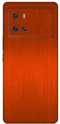 Vcare GadGets Orange Brushed vivo i QOO 9 Pro 5G Mobile Skin(Orange Brushed)