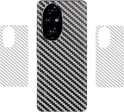 SCREENIX HONOR 200 PRO 5G, || 3D CARBON FIBER BACK LAMINATION || (PACK OF 2) Mobile Skin(TRANSPARENT)