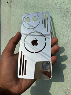 TWUAOP REALME 11 , REALME 11X, REALME NARZO 60X 5G MIRROR BACK PANNEL ACRYLIC SHEET Mobile Skin(Silver)