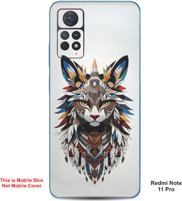 VYBE The Smart Choice Redmi Note 11 Pro Cat Embossed Mobile Skin(Multi Colour 20)