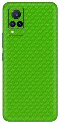 Vcare GadGets Fiber Carbon Green vivo V21 5G Mobile Skin(Fiber Carbon Green)