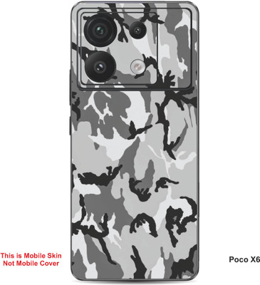 VYBE The Smart Choice Poco X6 Pattern Embossed Mobile Skin(Oyster Pink 1)